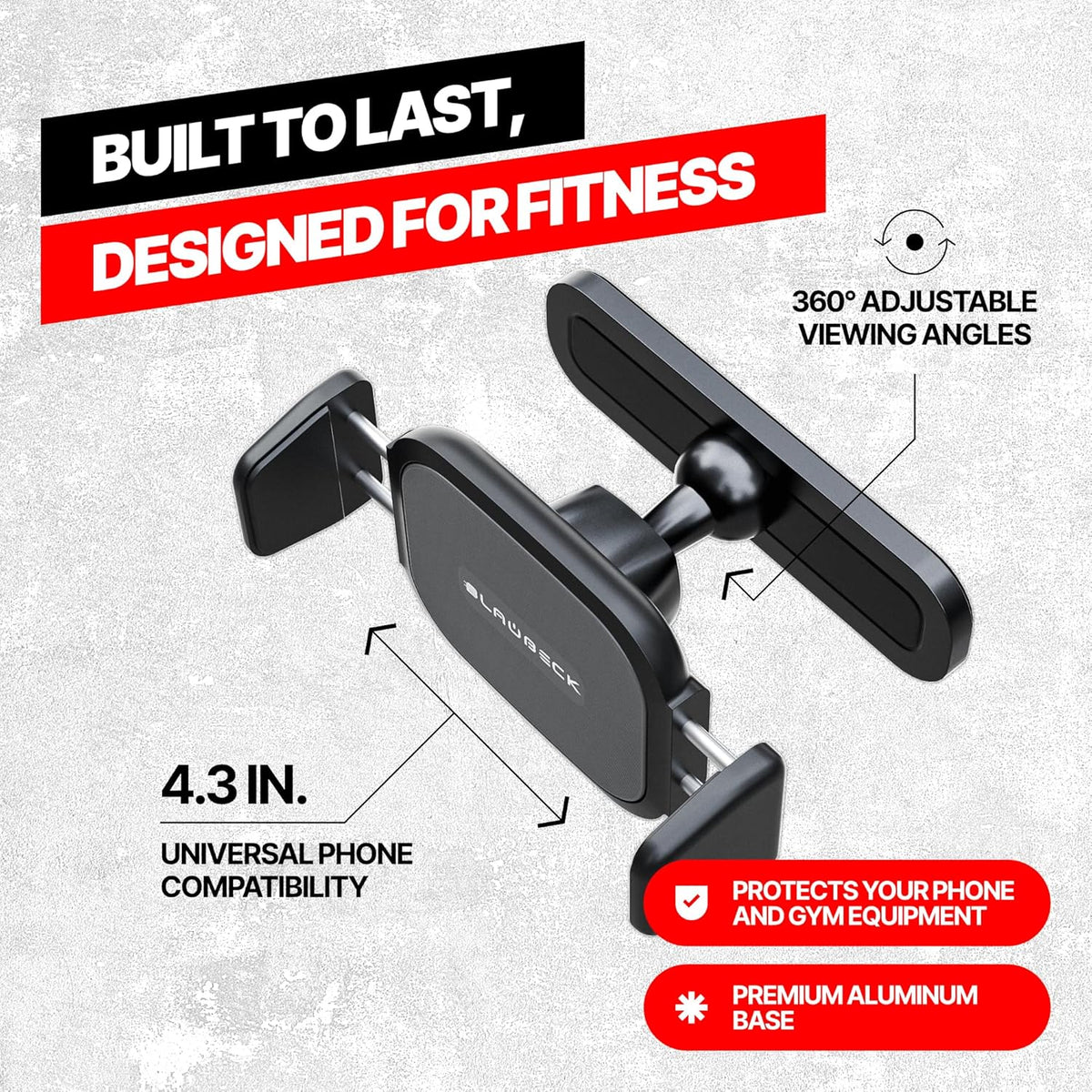 BLAUBECK Magnetic Phone Holder for Gym Essential Gym Rats Stuff Magnetic Tripod for iPhone and Magnet Phone Mount Home