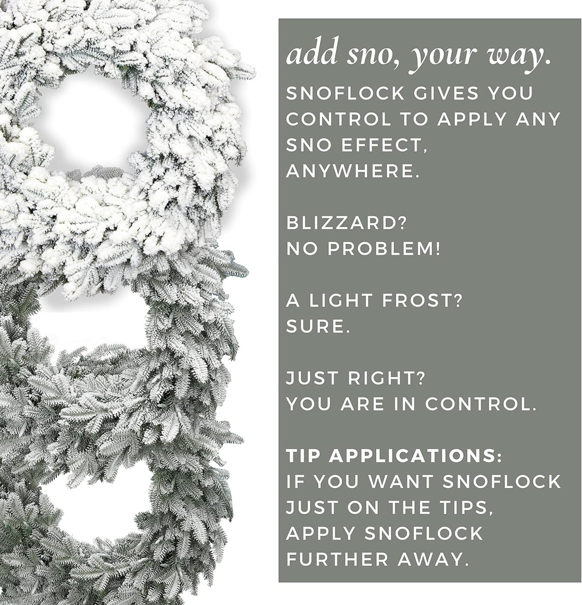 ShimmerSpec Snow Flock Powder - Premium Self-Adhesive Christmas Tree Decor | Made in USA | 2 lbs