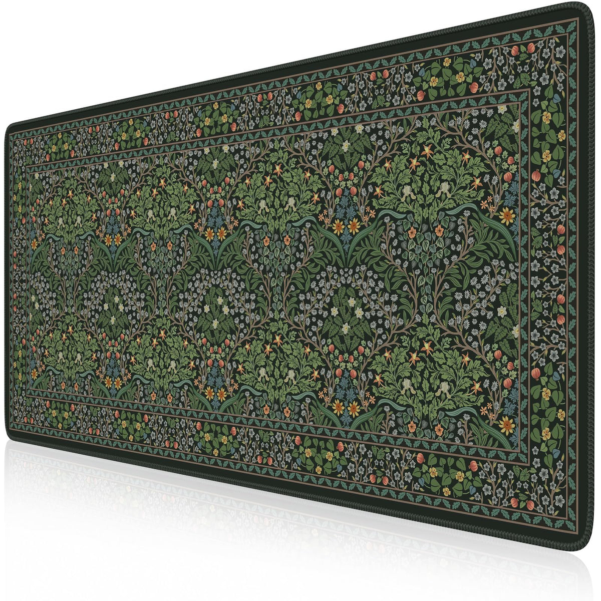 iCasso Big Mouse Pad, Desk Pad Mat, Full Desk Large Mousepad, Anti-Slip Smooth Surface XXL Computer Pad with Stitched Edges for Home Office Organizer (Green)