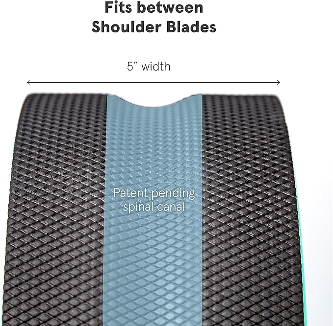 Chirp Wheel Foam Roller ??Targeted Back & Neck Relief, Lumbar Spine Stretcher, Spinal Decompression Back Stretcher, Massage Roller with Density Foam for Physical Therapy, Supports 500lbs, 10-Inch Mint