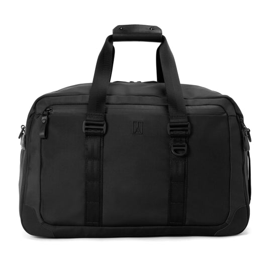Travelpro Altitude Double Expansion Travel Duffel Bag, 40-48L, Weekender, Overnight, Water Resistant, Men and Women, Jet Black