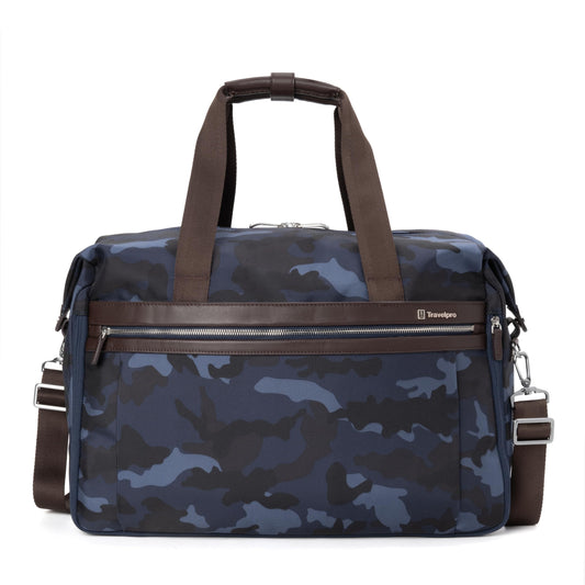 Travelpro Platinum Elite Carry on Soft Travel Duffel Bag, Weekender, Gym Bag, Men and Women, Navy Camouflage, 19 Inch
