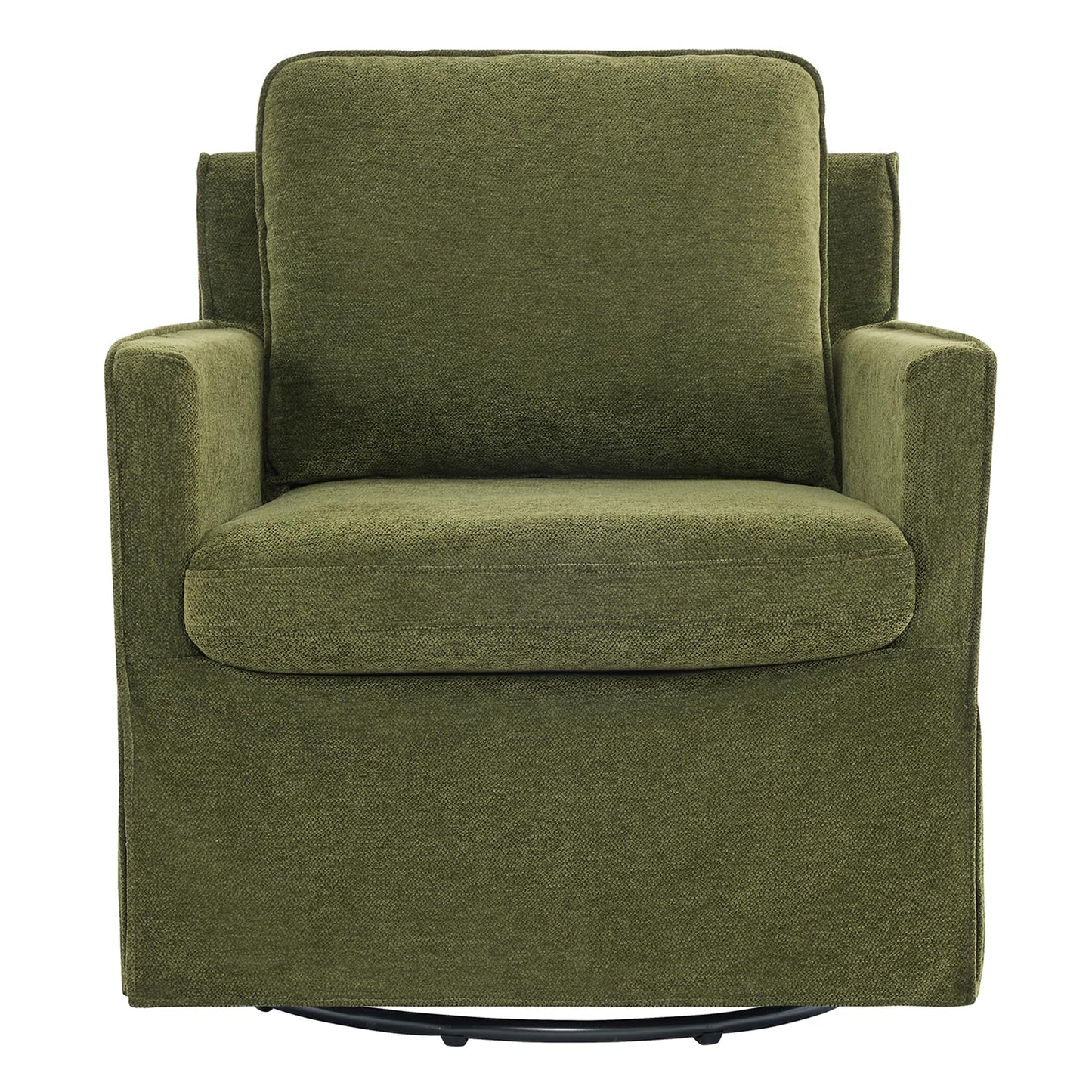 KISLOT Swivel Accent Chair Rocking Recliner 360 Degree Swivel Armchair Machine-Washable Cover for Nursery Living Room Bedroom