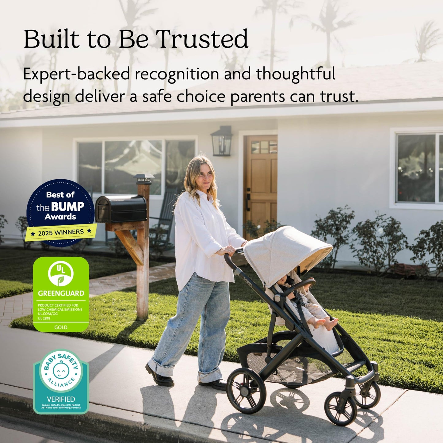 UPPAbaby Vista V3 Full-Size Single-to-Double Stroller System, Toddler Seat, Bug & Rain Shields, Storage Bag Included, Evelyn (Meadow Green/Graphite Frame/Chestnut Leather)