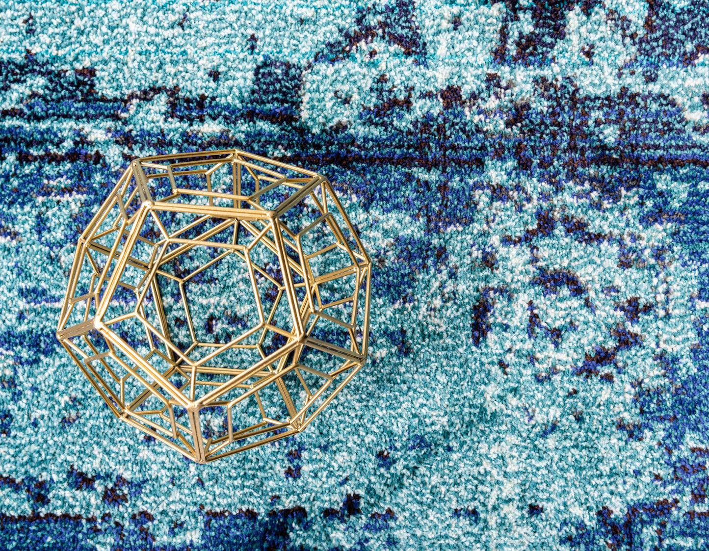 Unique Loom Medici Collection Vintage Botanical Traditional Blue Area Rug (10' 0 x 13' 0)
