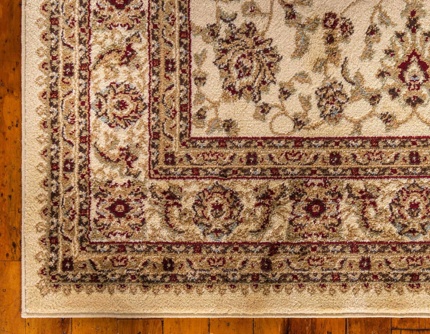 Unique Loom Voyage Collection Traditional Oriental Classic Intricate Design Area Rug (8' 0 x 10' 0 Rectangular, Ivory/Gold)