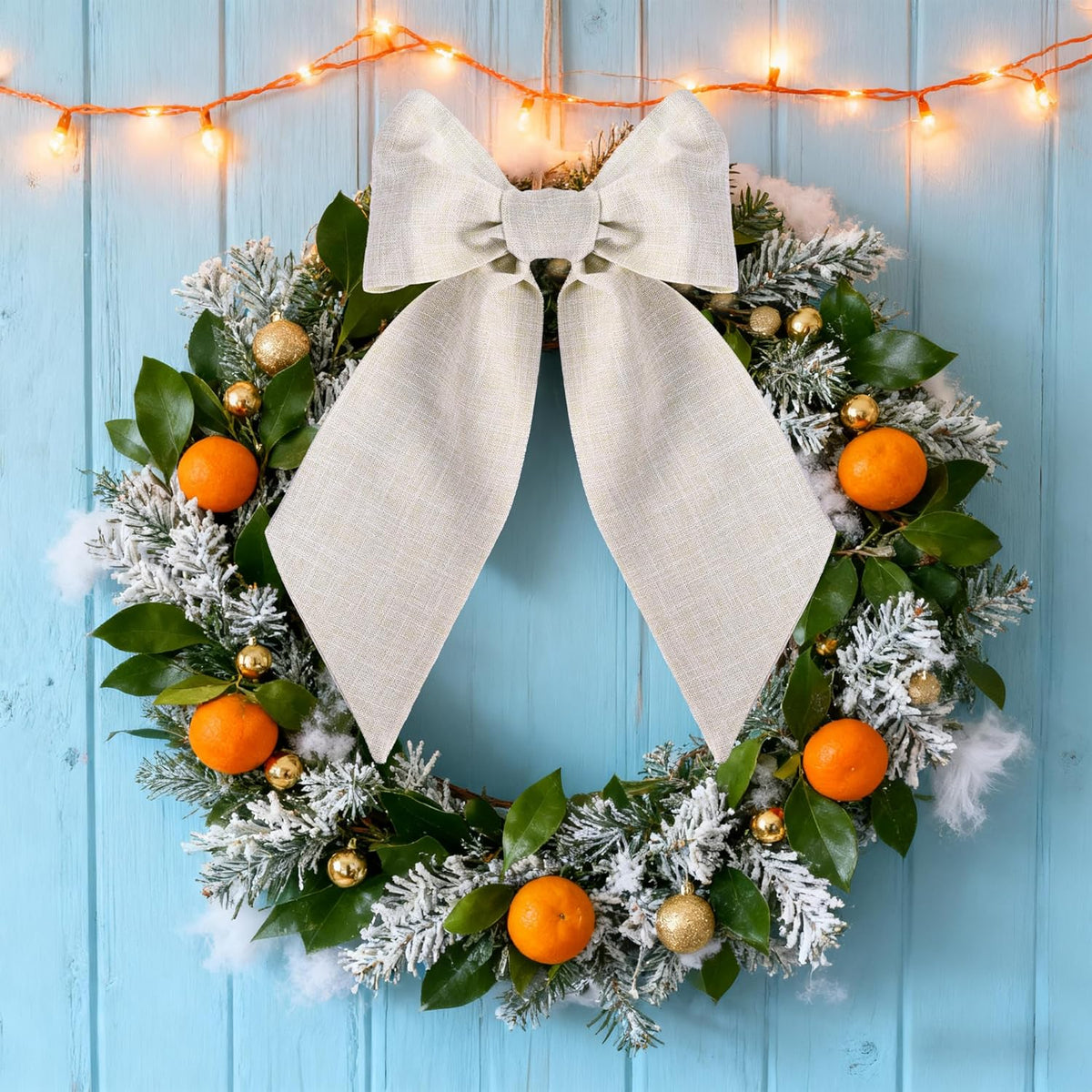Regine Switzerland Burlap Wreath Sash - 2 Pcs Blank Accessories for Holiday & Wedding Decor
