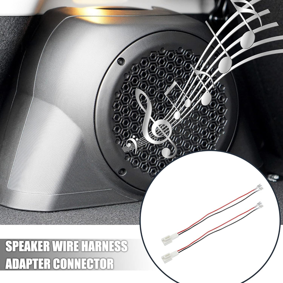 2 X AUTOHAUX Pcs Car Audio Speaker Wiring Harness Connector Plug for Kia for Hyundai for Toyota for Subaru for Suzuki