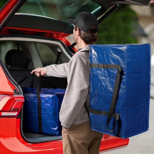 ClearSpace Heavy Duty Moving Bags - Large Storage Bags with Backpack Straps & Zippers | 8 Pack for Easy Moving & Travel