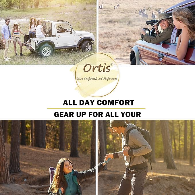 Ortis Ladies' Merino Wool Cushion Crew Socks for Women Outdoor Hiking Hike Trail Lightweight Gifts