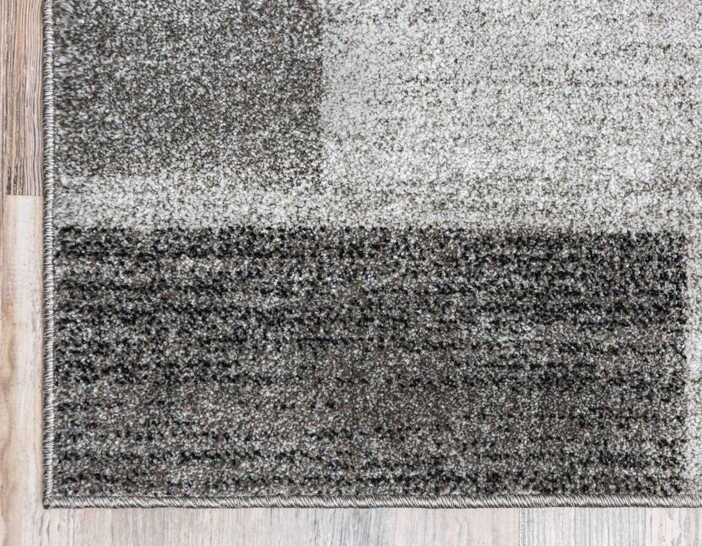Unique Loom Del Mar Collection Area Rug - Sarah (10' x 13' Rectangle, Light Gray/ Gray)