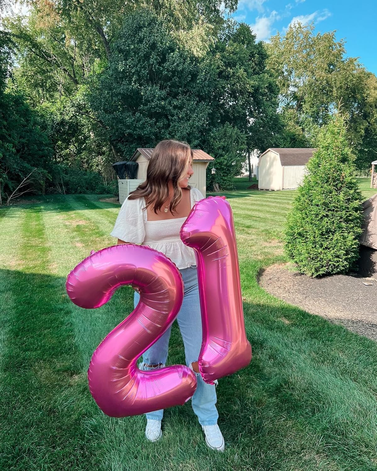 Number 8 Balloon - 40 Inch Pink Birthday Decoration for Girls | Perfect 8th Birthday Party Supplies