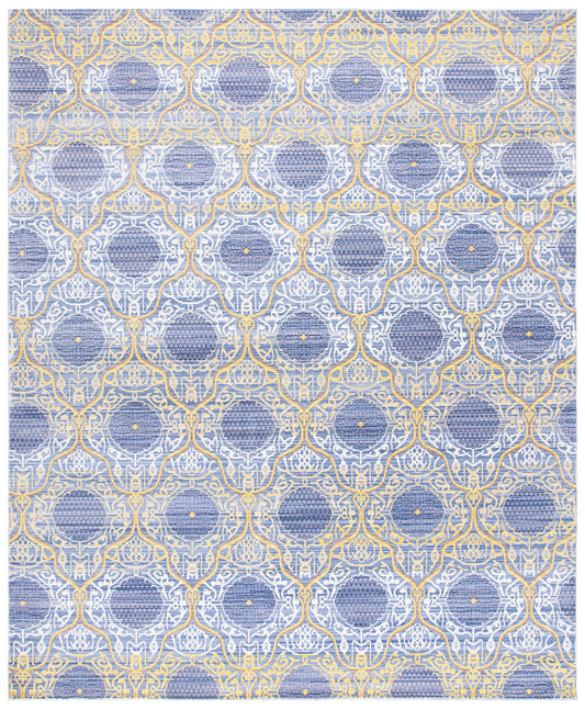 SAFAVIEH Valencia Collection Area Rug - 9' x 12', Lavender & Gold, Boho Chic Distressed Design, Non-Shedding & Easy Care, Ideal for High Traffic Areas in Living Room, Bedroom (VAL106L)