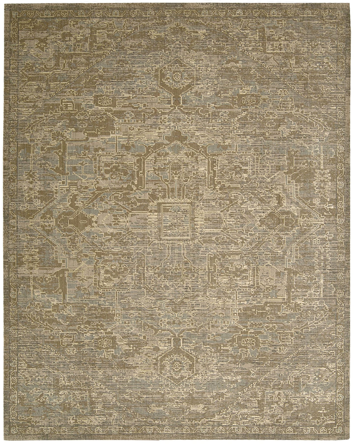 Nourison Home Silken Allure Chocolate 5'6" x 8' Area Rug - Easy Clean, Non Shedding, Bed Room, Living Room, Dining Room, Kitchen (6' x 8')