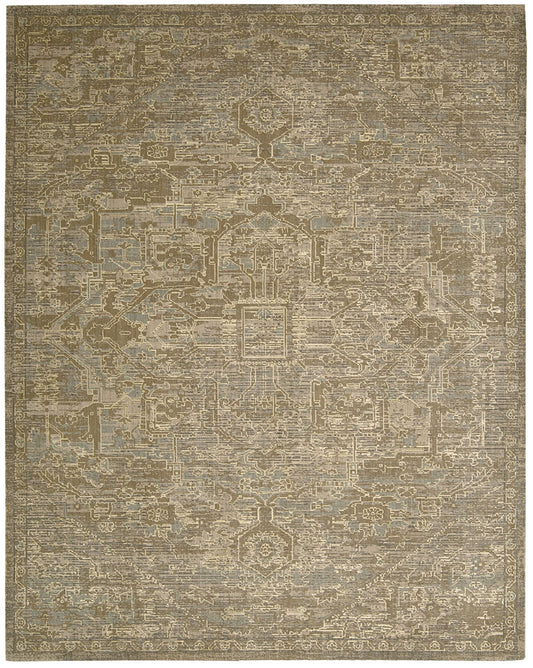Nourison Home Silken Allure Chocolate 5'6" x 8' Area Rug - Easy Clean, Non Shedding, Bed Room, Living Room, Dining Room, Kitchen (6' x 8')