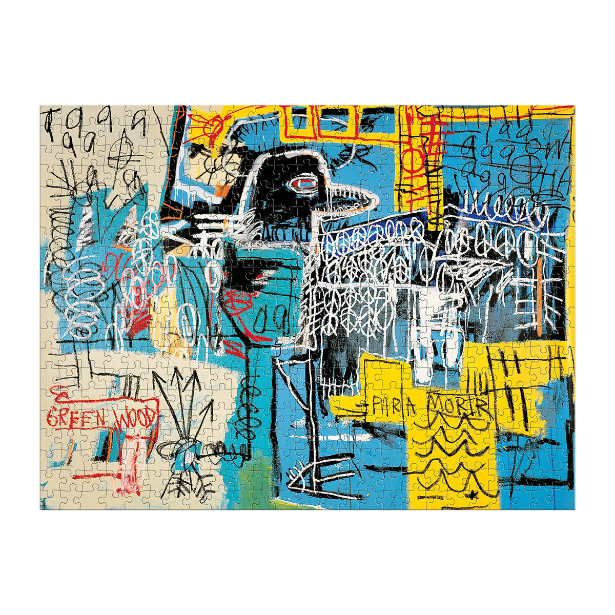 Galison Basquiat Bird On Money – 500 Piece Book Puzzle with Iconic Bird On Money Charlie Parker Tribute Artwork Packaged in Magnetic Keepsake Book Sized Box