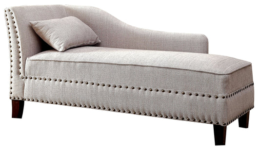 Furniture of America Laura Contemporary Chaise Lounger, Beige