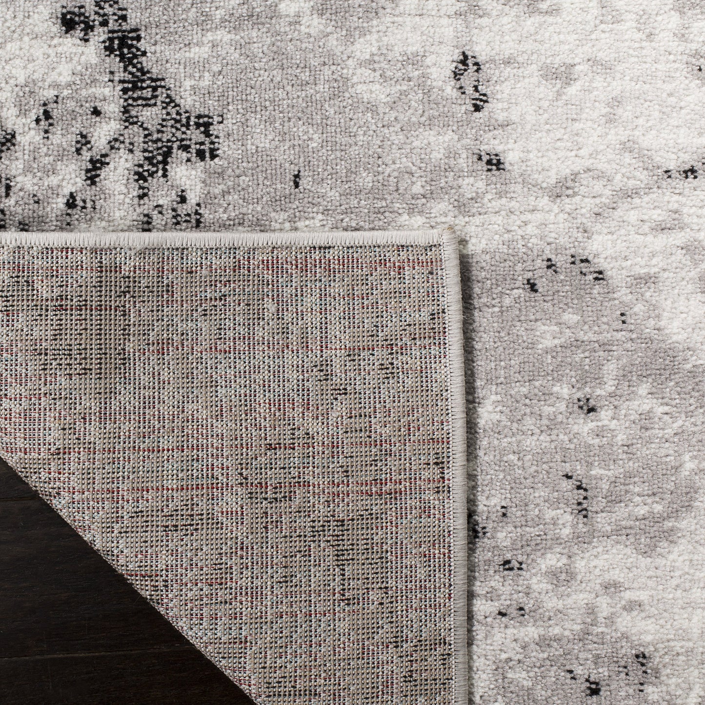 SAFAVIEH Skyler Collection Area Rug - 10' x 14', Grey & Ivory, Modern Abstract Design, Non-Shedding & Easy Care, Ideal for High Traffic Areas in Living Room, Bedroom (SKY186K)
